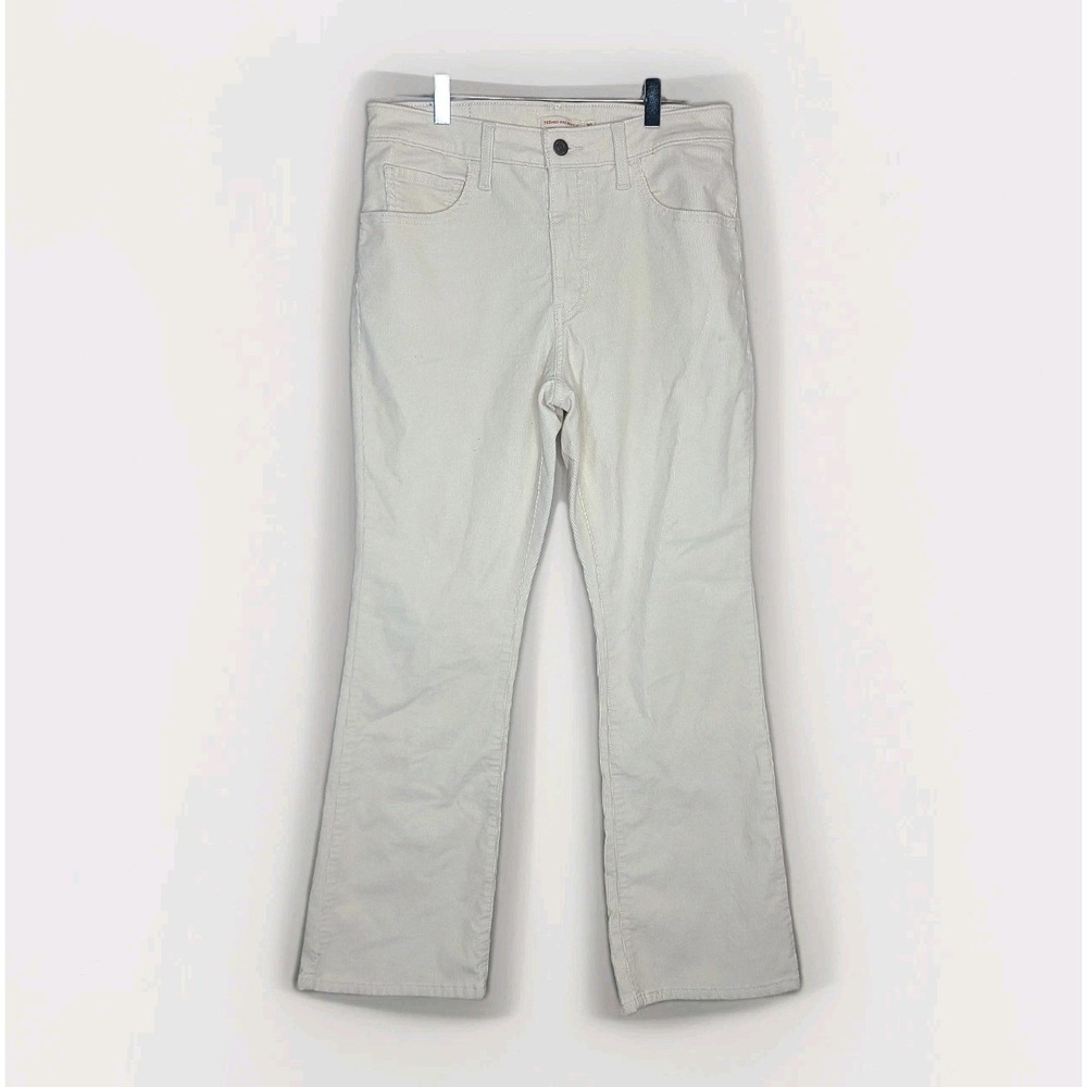 Levi's 725 High Rise Bootcut Corduroy Women's Pants Size 30 Off White